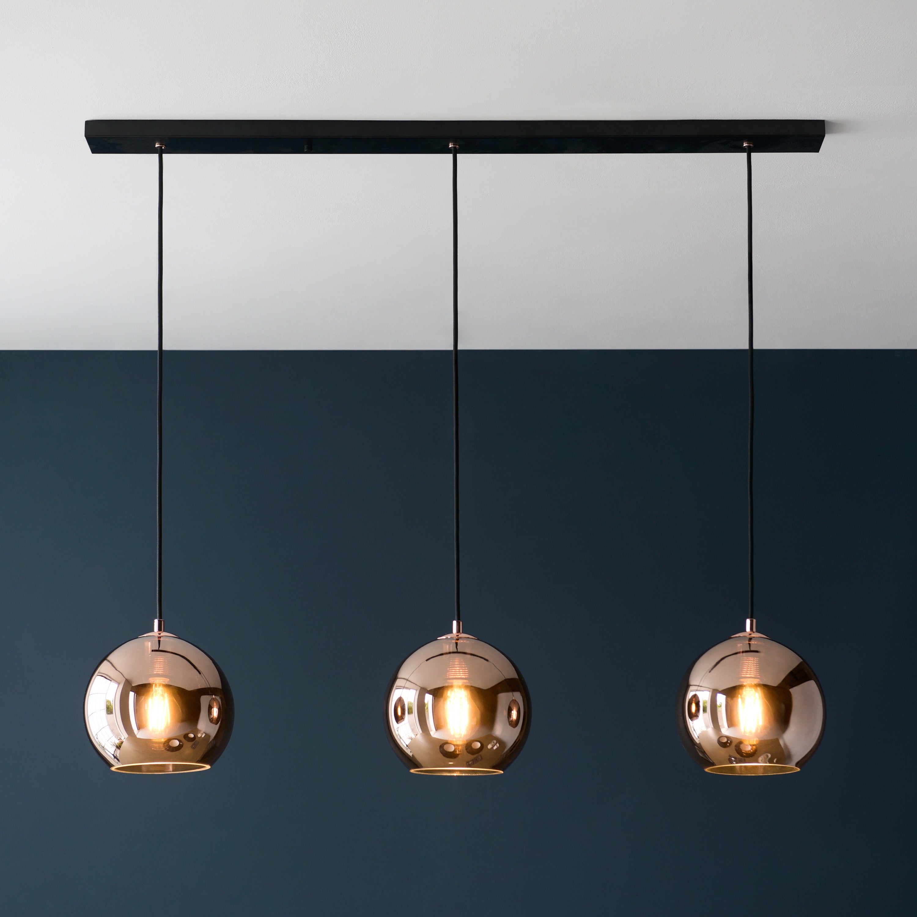 Belver Copper Dome Pendant Light Strip